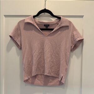 Splendid cozy lounge pajama top nwot collar pink purple